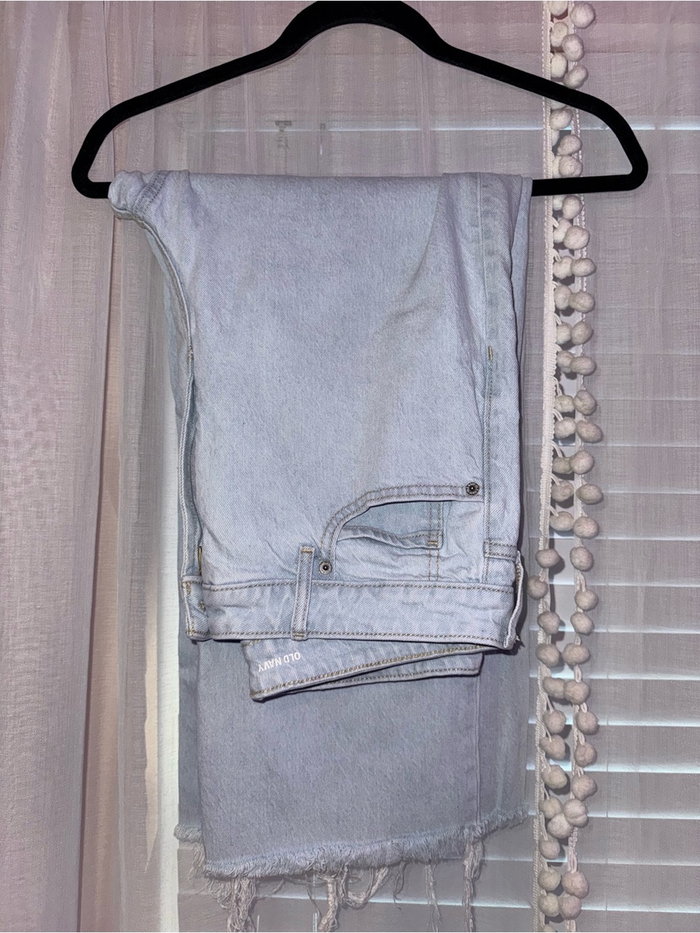 Light Wash Old Navy sky-high wide leg jeans